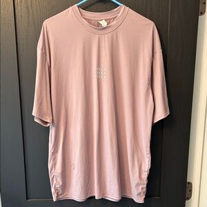 P'tula Women’s Oversized Soft Mauve Tee